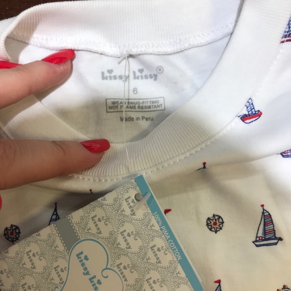 Kissy Kissy Pajamas Nwt Kissy Kissy Sailboat Pajamas Poshmark